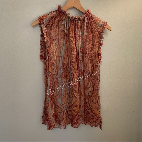 ZIMMERMANN Red Paisley Blouse 1 - Picture 14 of 16